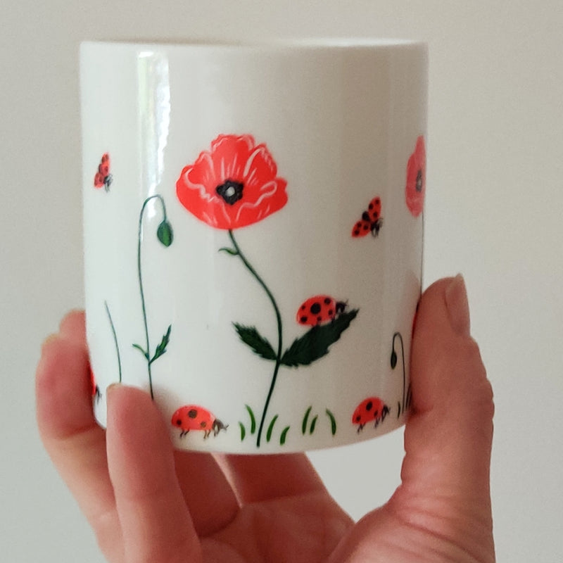 Ladybird and Poppy Candle