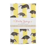 Badger and Mole Stripe Tea Towel