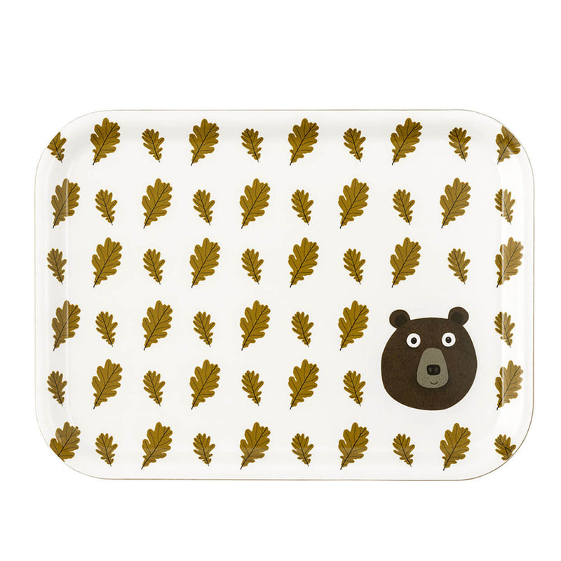 Mister Bear and Oak Leaves Tray