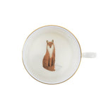 Fox and Rabbits Teacup and Saucer