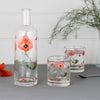 SALE Pair of Ladybird and Poppy Glass Tumblers